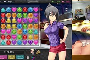 Two hentai games Aiko and Jessie fuck and get the white liquid all over them in this uncensored video