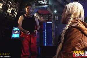There’s John from Fakehub again, who got a blowjob and anal from a quite curvaceous space adventurer