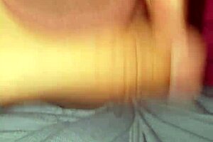 Amateur bisexual woman has her first couple solo performing handjob and blowjob on camera