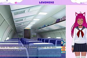 Vtuber of a go nippon visual novel playing it alone