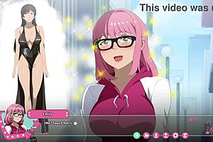 Quench your thirst for big dick hentai with this futa secretary video