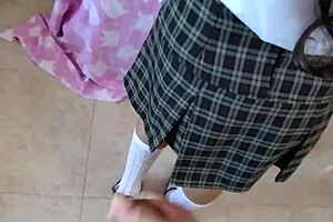 Hotel room footages of Mexican schoolgirl showing off her dancing skills for her friends