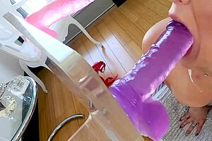 I love Sheena Ryder showing how she likes toeing the line of danger they give a deepthroat blowjob and swallows in pov