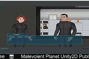 Space adult roleplaying game with explicit scenes