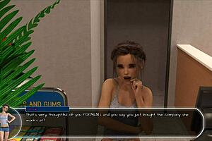 Young and innocent girl dancing and singing in audition for a modeling job in private