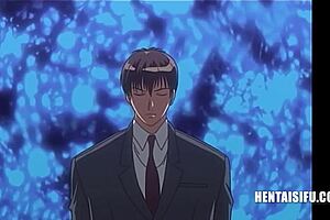 Well endowed older man gets some pleasure when the anime girl explores her silly sexual desires