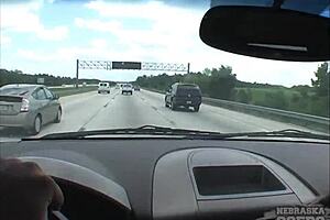 Stepbrother's large penis tested first time riding Aurora Belly