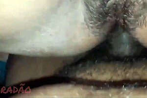 You cum on hairy BBW gets her ass pounded