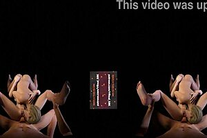 Blonde and orgasmic anal sex in VR