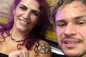 Melissa De's wild ride: Sexy German tattooed hunk fucking a big busted milf on XVideos