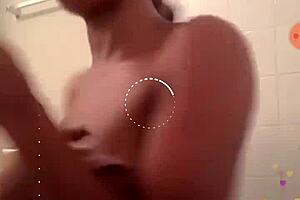 Black beauty on webcam