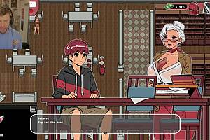 Hentai video: Librarian sucks cock and then swallows semen on her face
