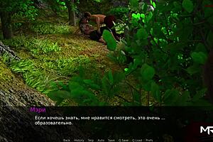 Erotic games: Seduction tv shows cartoons watching sex nude in wooden area