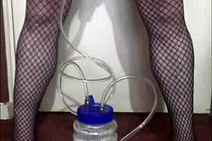 A crossdresser is dked by his gay partner