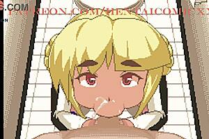 Icigo-chan gets anal training at game centre, hentai queen
