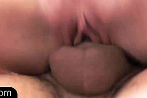 European babe gets pounded by her lover while riding
