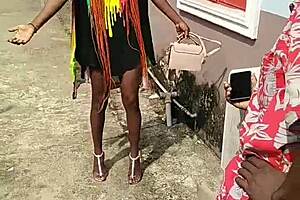 Mentally unstable man submits ebony beauty to extreme bdsm