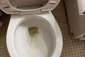 Sissy humiliation: Out door public Toilet cleaning and spanking punishment