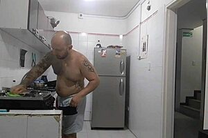 Stripper wife has no heirs to her husbands clean house and big black cock