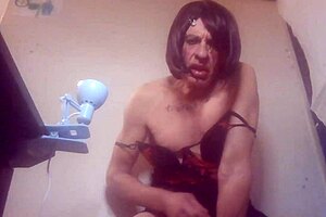 Feminine plastic sexual being with two groovy baby mamas parades her perfectly rounded behind
