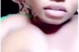 African woman pleasure herself with toys