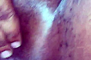 Young Ebony stud having wild sex with white girl in the car