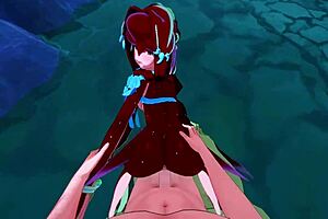 See how Hestu also has a very unexpected night from a first-person view for this 3D Zelda BotW hentai video