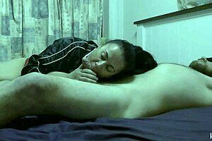 Becky’s oral sex fetish has her tied up and having her way with the man