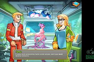 European shemale nude with large tits gets saved in space and fucked