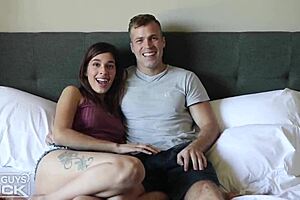 College dorm: young jock anally reams young geeky band member for extended pleasure