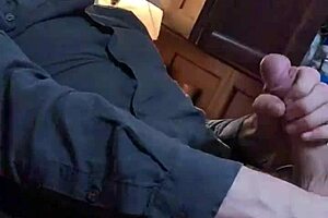 The television in the background flickering sexually as I masturbate my enormous penis thinking of Bianca