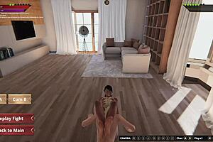 Girls’ fight in 3D Lesbo scene With Dela and Terra