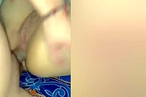 Latina babe gets a facial after receiving anal from her lover