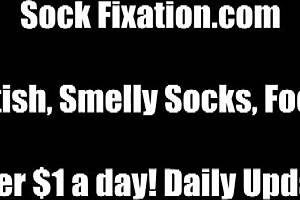 Treat my feet and my shoes while I wear my pretty underwear