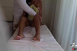 During a session of tantric rituals, Novinha hides from her husband so she can be pleasured by a masseur