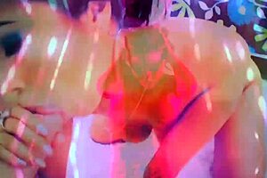 (psychadelic PMV) Asian shemale seduces with hypnotic tits