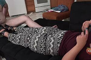 Phone sex becomes feet talk