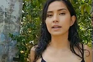 Lovely blonde shows off in a sexy solo play
