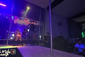 In the solo outdoor performance with the group and oral sex performed by Yamileth Ramirez