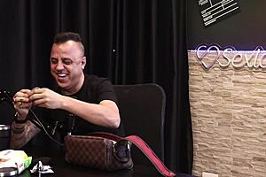 This is amateur video which shows a man nicknamed Freddy, the dogging enthusiast, who introduces his collection