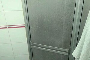 I followed her and recorded her sexual activities with a hidden camera when one day I kissed her and she took my towel to cover her naked private part and was masturbating
