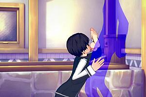 Sword Art Online’ gay Asian manga anime game boasts Kirito’s blowjob and facial