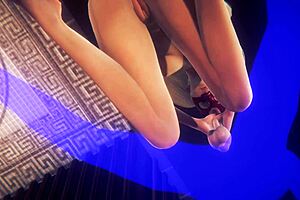Cartoon porn: Ann Takamari shows herself in Persona 5 hentai and offers a throat fuck