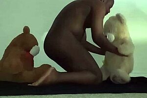 The three bears are also of different color and fur and they go bisexual and have toys and also put their lips together