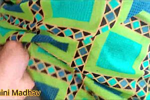 Random guy I met at store and all a doggystyle scene while I’m dressed up in green saree costume while in the Hindi language