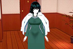 This is Fubuki’s hard sex and handjob in a POV anime game