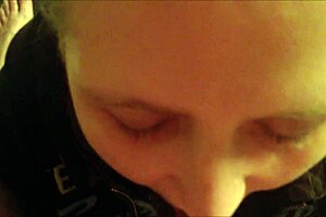 amateur couple POV blowjob and cum swallowing