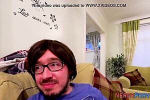 A British amateur is shot giving a blowjob