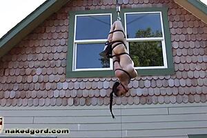 Slaves restrained with ropes and tied with cloth in neck to keep them mute