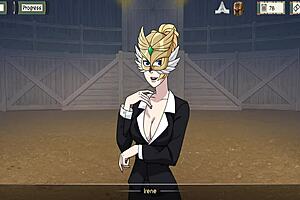 Horny cartoon Secretary babe wearing stockings gets trained by Naruto’s Dinaki